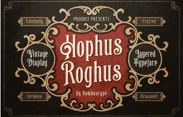 Hophus Roghus Display Font Free Download8