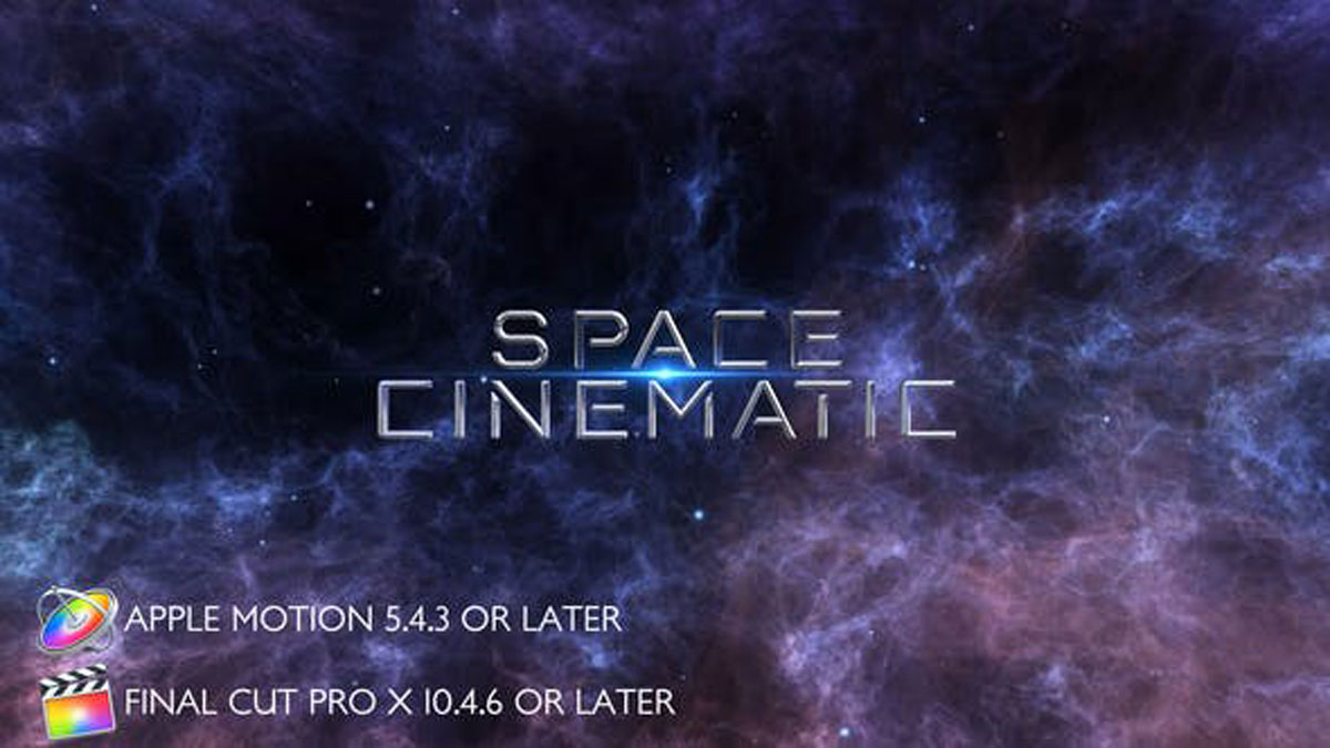 Videohive Space Cinematic Titles Apple Motion 27804958