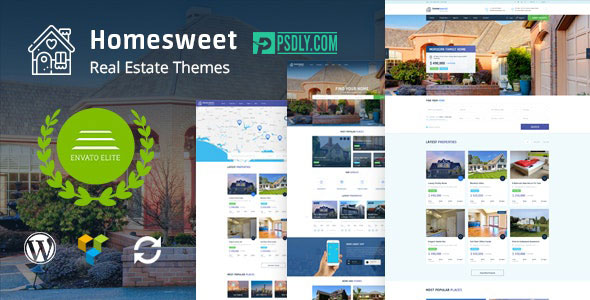 ThemeForest HomeSweet v1.6 Real Estate WordPress Theme 20560953
