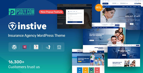 ThemeForest Instive v1.1.1 Insurance WordPress Theme 24690633