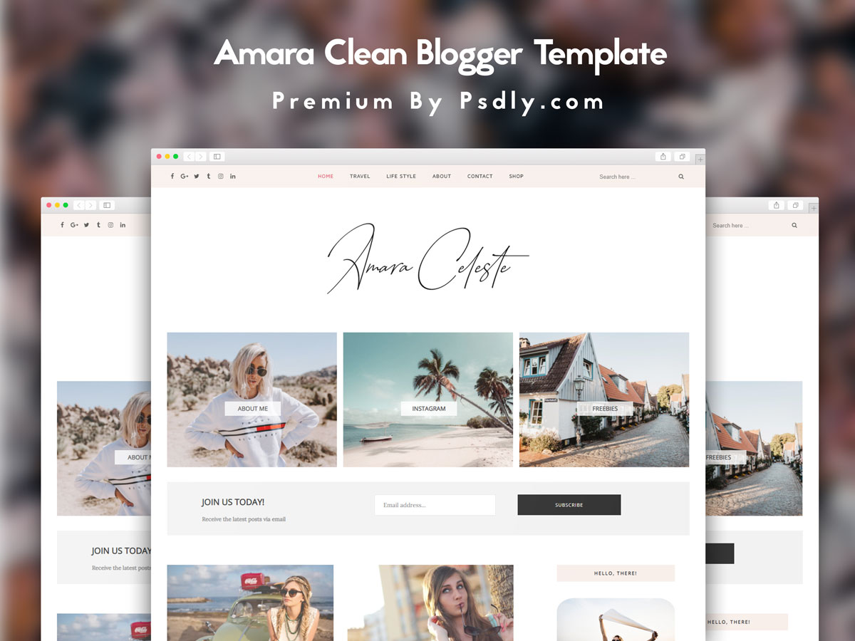 Amra Blogger Template Premium Version Free Download
