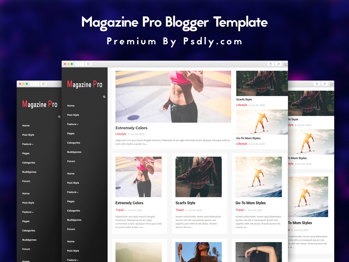 Magazine Pro Blogger Template