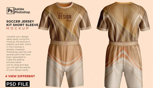 CreativeMarket - Soccer Jersey kit Mockup 7257207