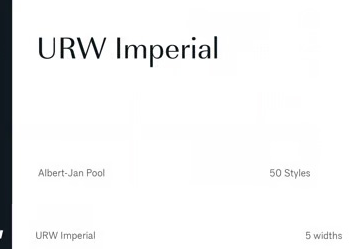 URW Imperial Font Family 50xOTF