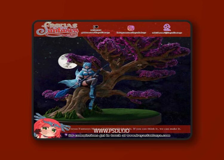 Freyas Fantasys – Sakura Tree OC – 3D Print Model 1 Freyas Fantasys – Sakura Tree OC – 3D Print Model