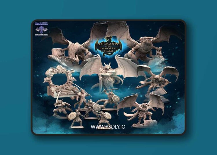 Mammoth Factory – March 2022 – Dragons of the Immortal Flame – 3D Print Model 1 Mammoth Factory – March 2022 – Dragons of the Immortal Flame – 3D Print Model